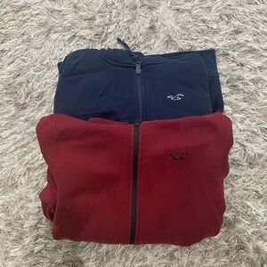 Hollister men bundle of two hoodies with zipper size XS